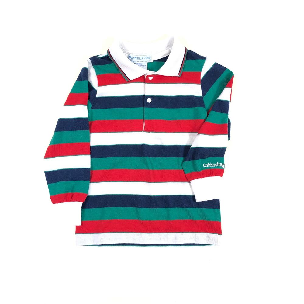 VINTAGE OSHKOSH B'GOSH BOYS STRIPED TOPS SIZE 3/4